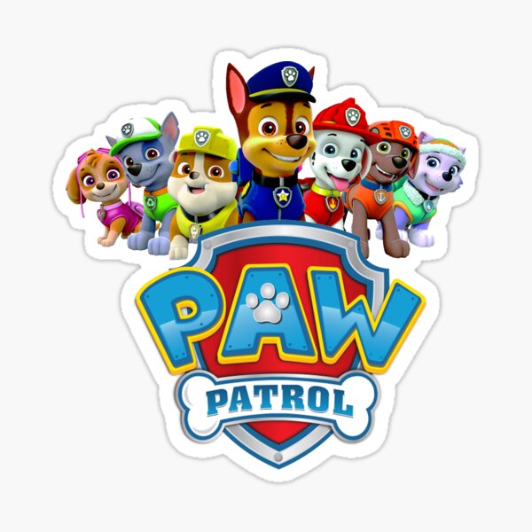 Sinis Bil kold Paw Patrol" Sticker by davidmm99 | Redbubble