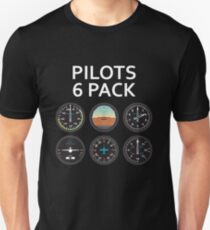 Pilots Six Pack. Unisex T-Shirt