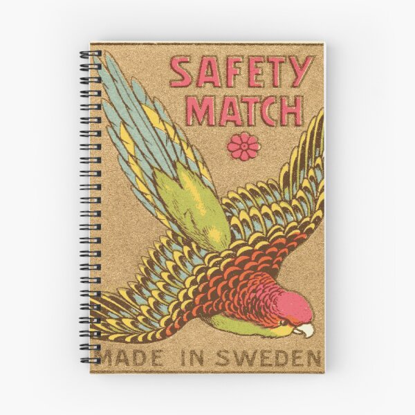 Item preview, vintage matchbox Swedish budgerigar designed and sold by jonnychiba.