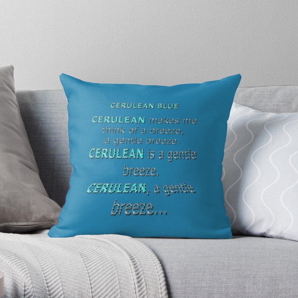 cerulean blue pillows