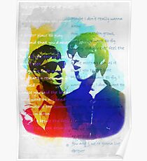 Noel and Liam Gallagher (Oasis) Poster