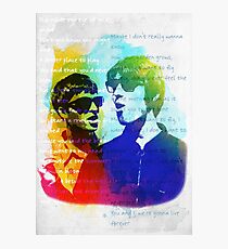 Noel and Liam Gallagher (Oasis) Photographic Print