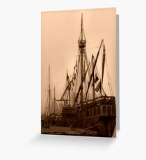 tallship Greeting Card