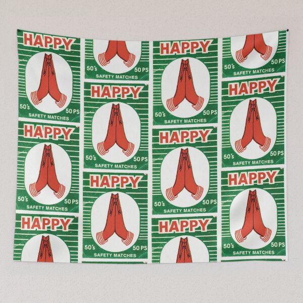 Item preview, happy vintage matchbox label designed and sold by jonnychiba.