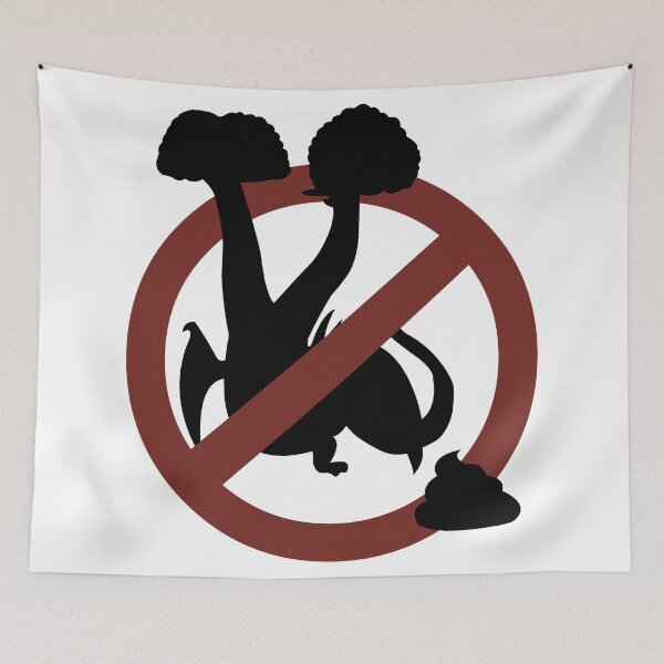 Item preview, No Poop Dragon Sign - Neverquest designed and sold by rubinho146.