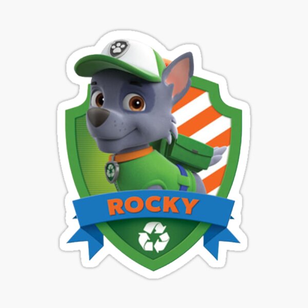 Rocky Paw Patrol Sticker for Sale by Stylish-Geek