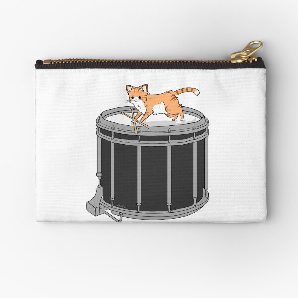 Drum cat Zipper Pouch