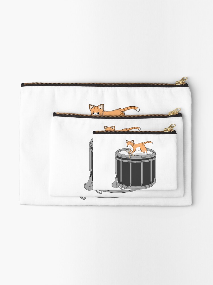 Alternate view of Drum cat Zipper Pouch
