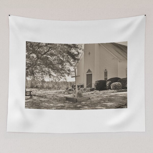 Item preview, St. John Lutheran Church Irmo South Carolina Black And White 3 designed and sold by LisaWootenPhoto.