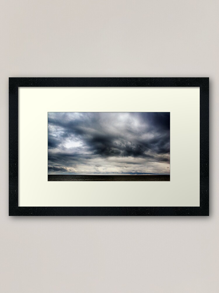 Alternate view of Berwick Upon Tweed Stormy Sky Seascape Framed Art Print