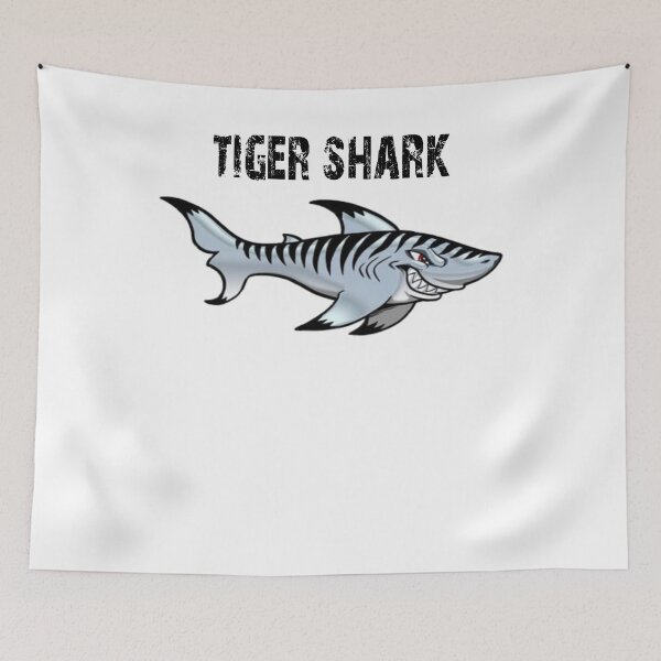 Artikelvorschau, Tiger Shark - Tiger Shark Shirt - Tiger Shark Painting - Hai-Geschenk - Meeresbiologe Geschenk entworfen und verkauft von Galvanized.