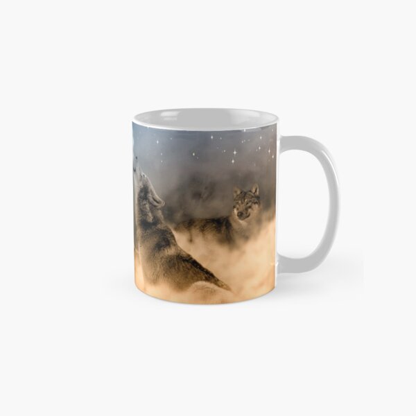 Wolves Howling in the Moonlight Classic Mug
