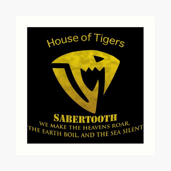 House Of Tigers Fairy Tail Sabertooth Art Print By Arcticfire005 Redbubble