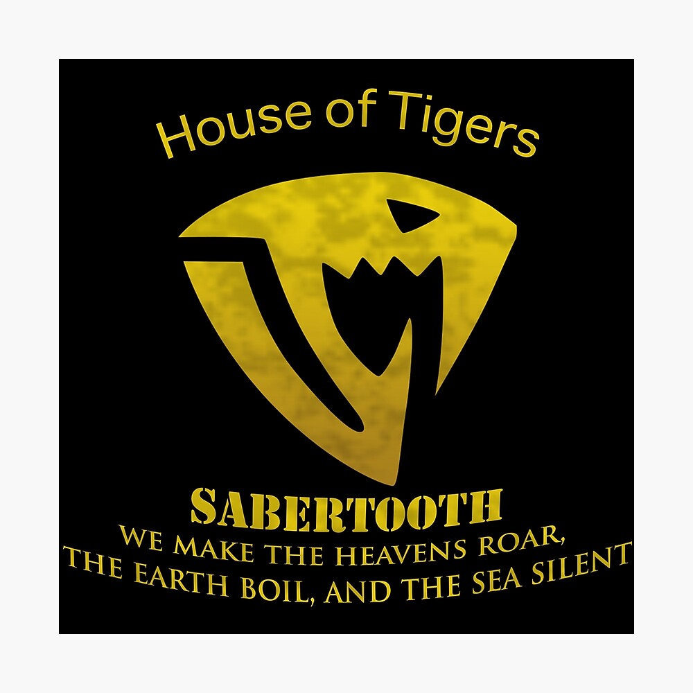 House Of Tigers Fairy Tail Sabertooth Poster By Arcticfire005 Redbubble