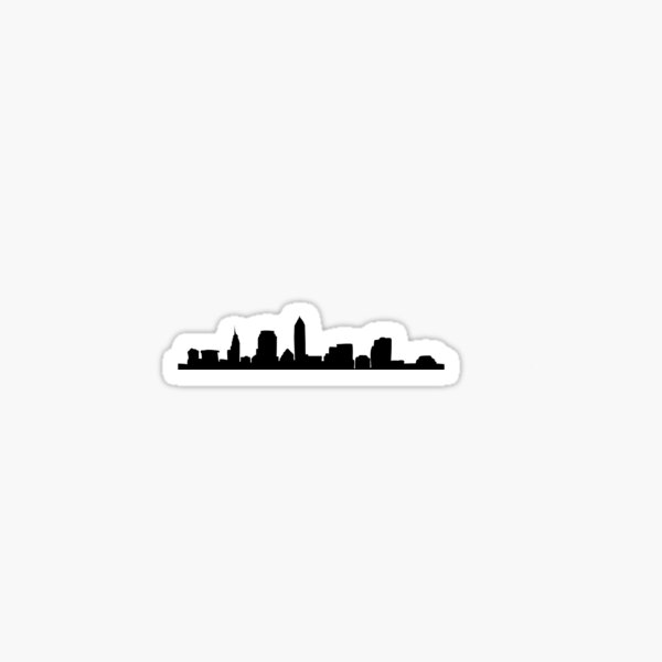 Cleveland Ohio Skyline: I Sticker