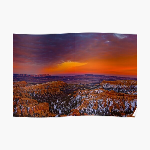 Bryce Sunset Poster