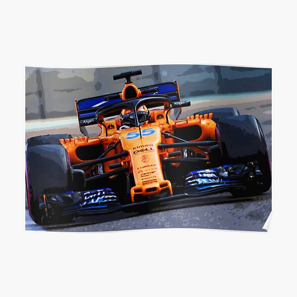 Carlos Sainz jr. prueba 2019 Póster
