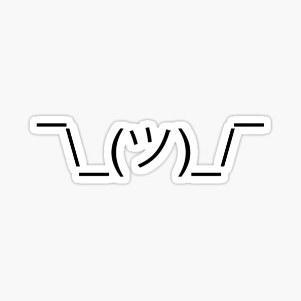 Item preview, Shrug Emoticon designed and sold by AlexVR.