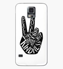 Peace Sign with words Peace, Love, Faith, Joy, Hope, Kindness, Unity Case/Skin for Samsung Galaxy