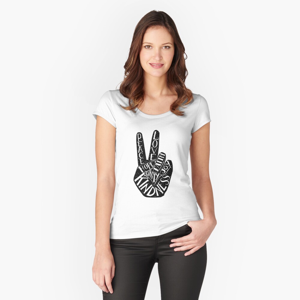 Item preview, Fitted Scoop T-Shirt designed and sold by picbykate.