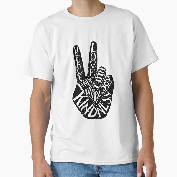 Item preview, Peace Sign with words Peace, Love, Faith, Joy, Hope, Kindness, Unity designed and sold by Ekaterina Samoylova.