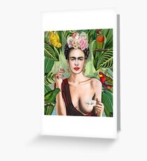Frida con amigos Greeting Card