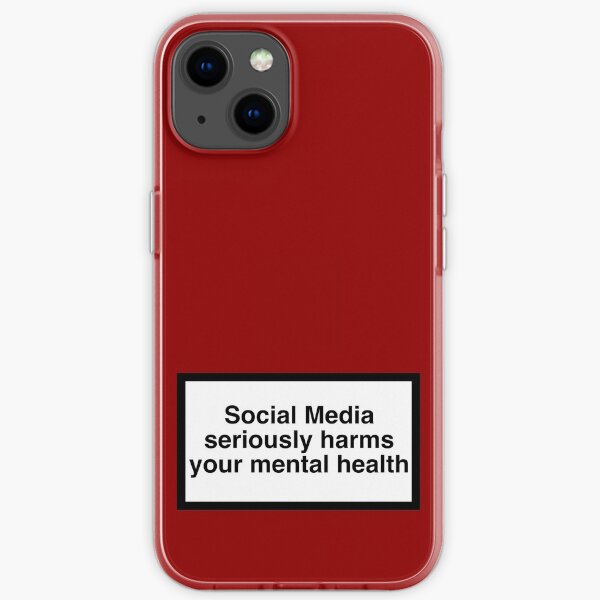 social media seriously harms your mental health iPhone Soft Case