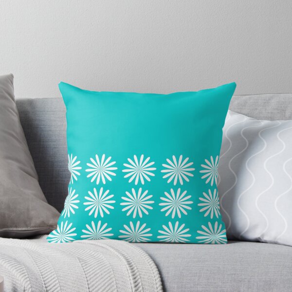 Item preview, Daisy Half Pattern in White and Robin’s Egg Blue designed and sold by kierkegaard.