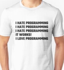 J'aime la programmation T-shirt unisexe
