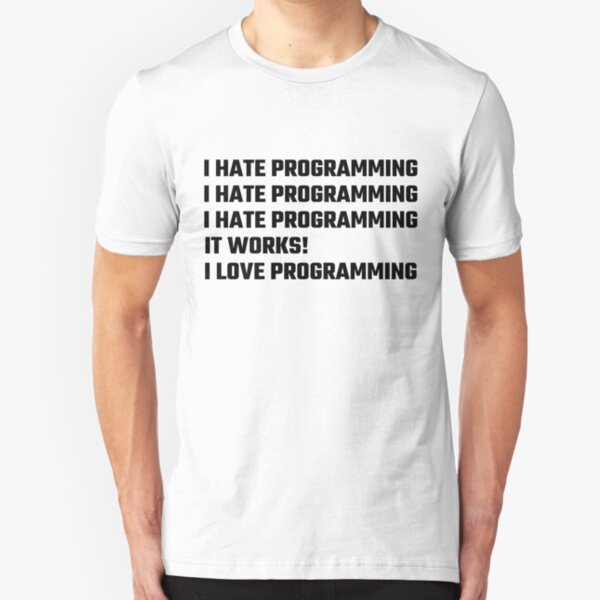 I Love Programming Slim Fit T-Shirt
