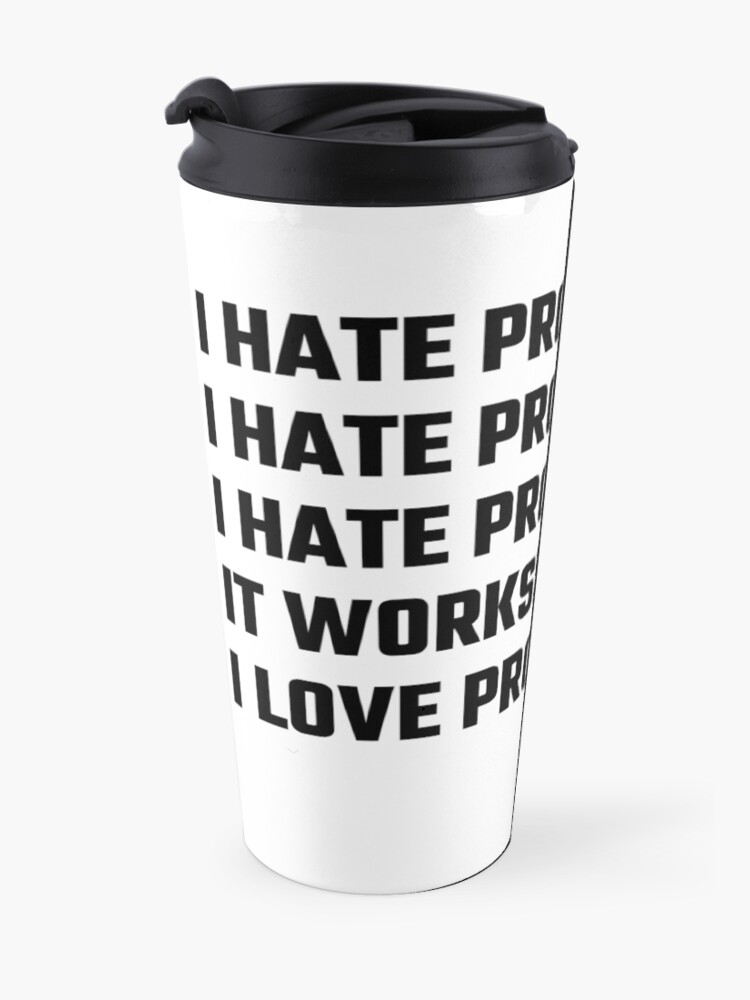 Alternate view of I Love Programming Travel Coffee Mug