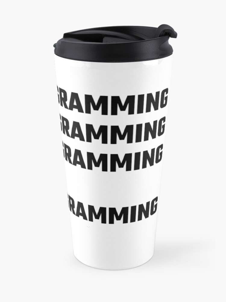 Alternate view of I Love Programming Travel Coffee Mug