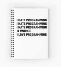 I Love Programming Spiral Notebook