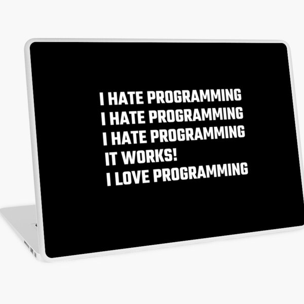 I Love Programming Laptop Skin