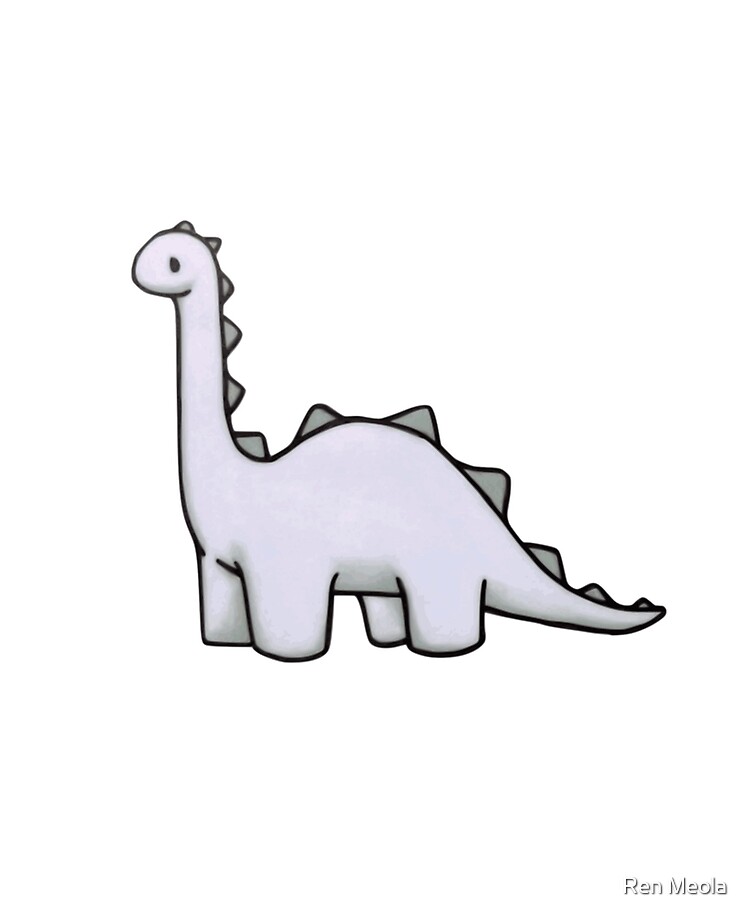 Cute Dinosaur Cartoon Long Neck Dino Ipad Case Skin By Infinitesix Redbubble