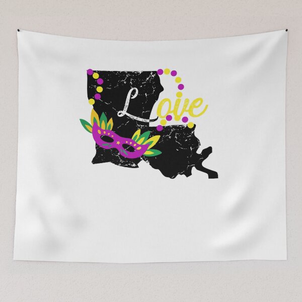 Item preview, Mardi Gras LOVE Beads Louisiana Fat Tuesday Costume designed and sold by hadleydesigns.