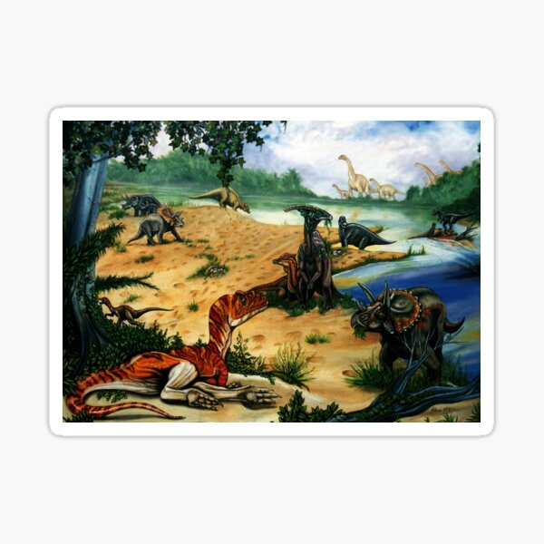 Dinosaur Picnic Sticker