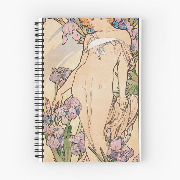 Item preview, Alphonse Mucha Iris - Flower Series designed and sold by chillchar1234.