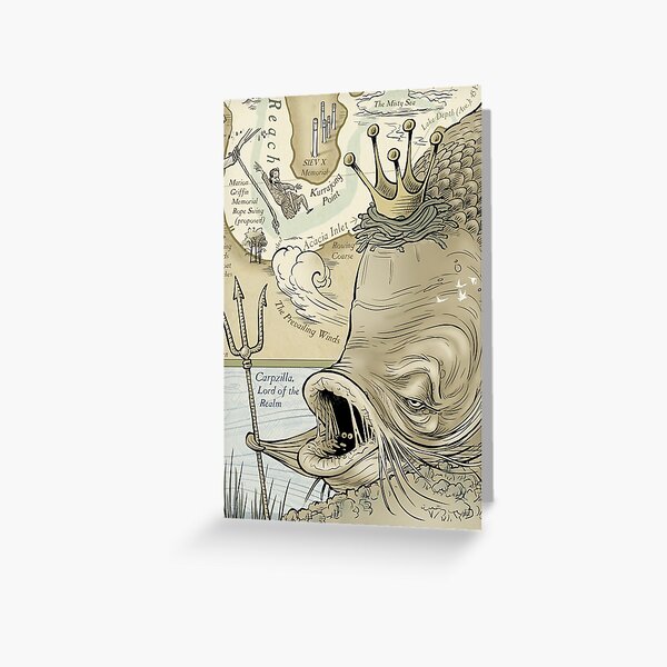 Lake 50 Carpzilla Greeting Card