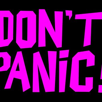 Artwork thumbnail, NDVH Don't Panic - Magenta 1 H2G2 by nikhorne