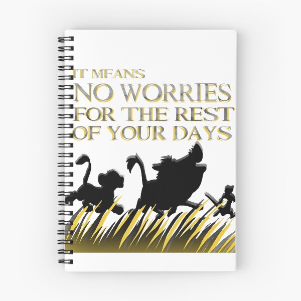 Item preview, "It means no worries for the rest of your days. Hakuna Matata!" - Lion King designed and sold by Chatoevia.