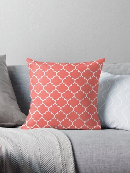 Item preview, Living Coral Quatrefoil designed and sold by starrylite.