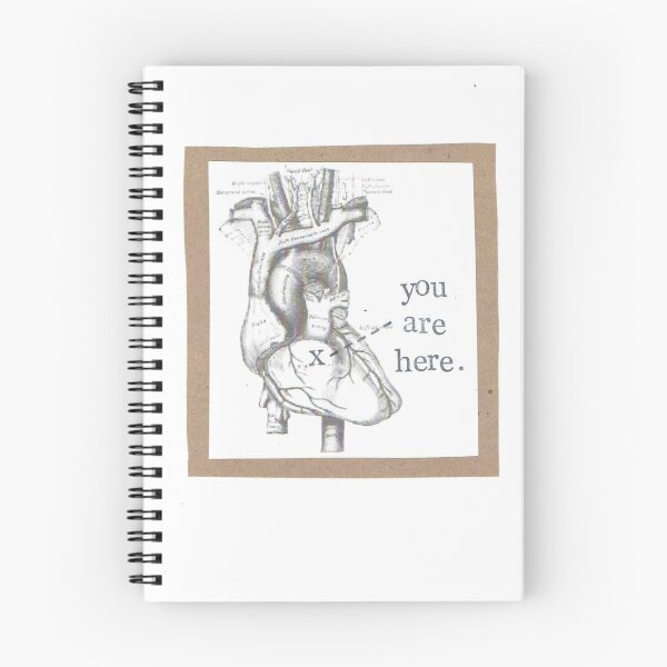 Item preview, You Are Here Anatomical Heart designed and sold by BlueSpecsStudio.