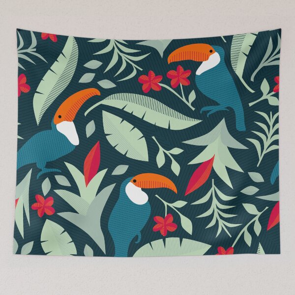 Item preview, Toucan Floral designed and sold by inkblotcreative.