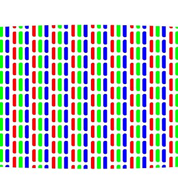 Artwork thumbnail, Cromaclear slot-mask CRT pattern by Fuzzclone