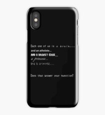 Brians Essay -Does that answer your question? iPhone Case