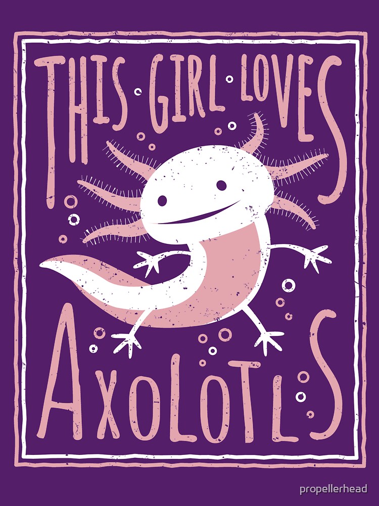 Discover This Girl Loves Axolotls - Axolotl Gifts for Girls Classic T-Shirt