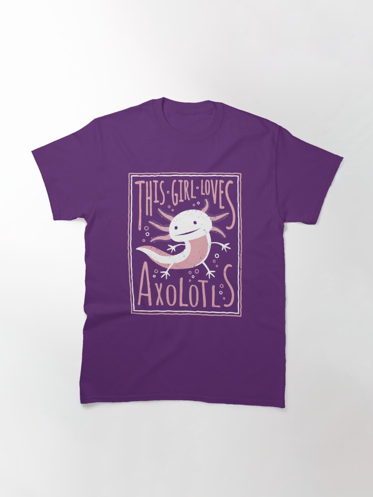 Discover This Girl Loves Axolotls - Axolotl Gifts for Girls Classic T-Shirt
