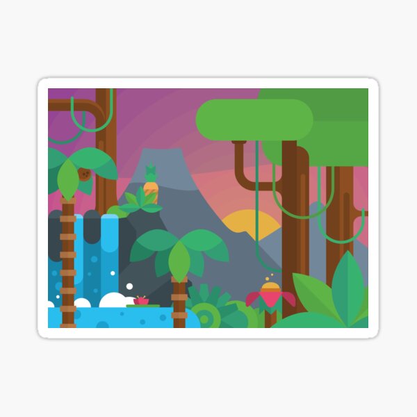 Jungle Sunsets Sticker