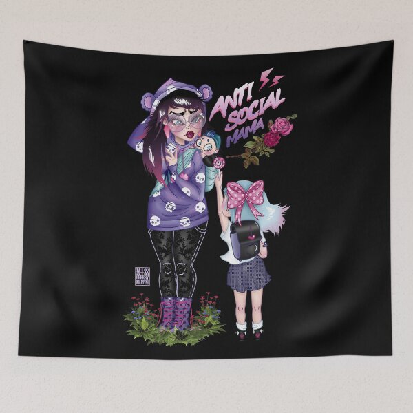 Item preview, AntiSocial Mom designed and sold by Rose Demon.